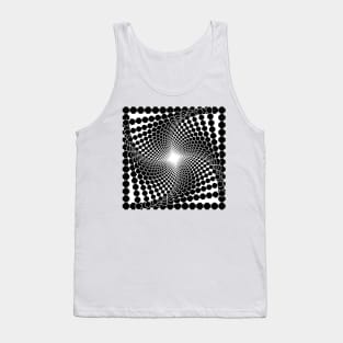Opart pattern- black and white Tank Top